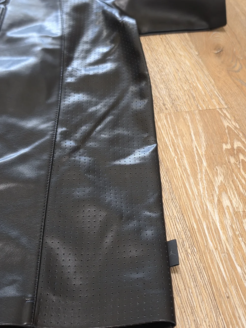 Nike Air Jordan 23 Vegan Leather Black Jersey Shirt Mens SZ 